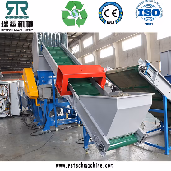 PP PE HDPE LDPE LLDPE Película Agricultura Residuos de riego Tubería Red Invernadero Película de mantillo Lavado Línea de reciclaje